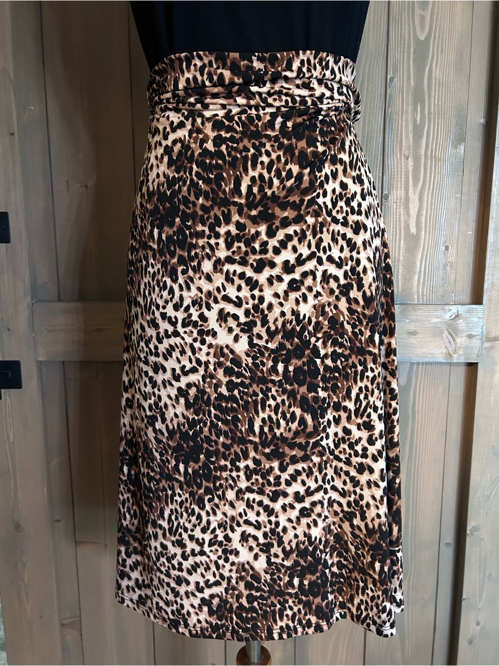 🐆 Lularoe • Leopard Print “Azure” A-Line Skirt